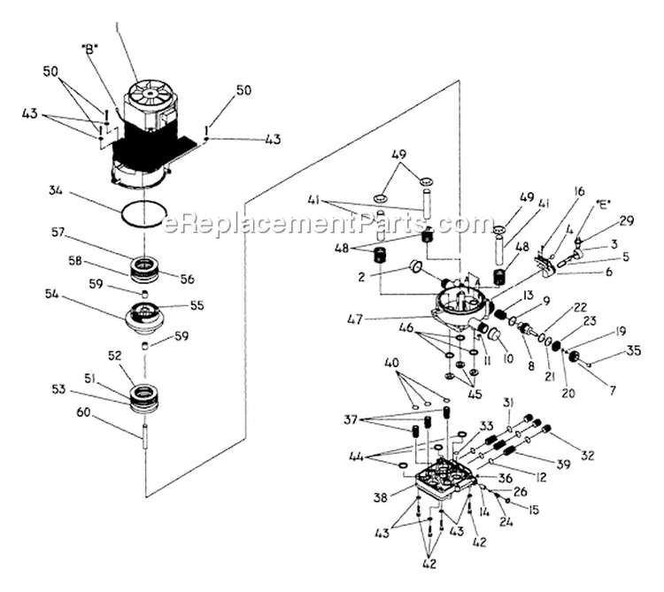 Page B Diagram and Parts List for 0776-1  Briggs and Stratton Pressure Washer